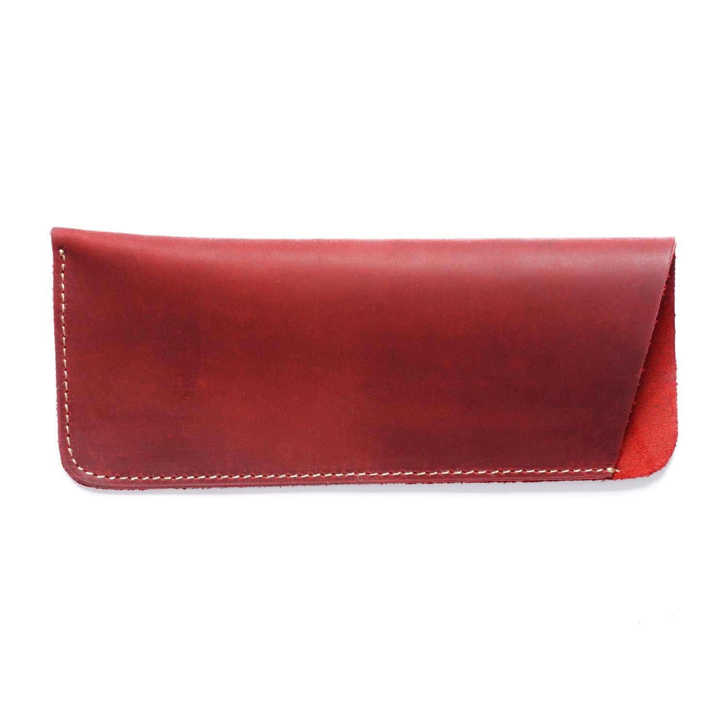Wholesale Simple Retro Cowhide Large Capacity Pencil Case